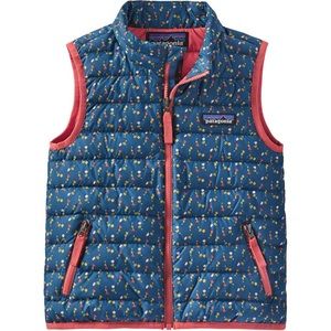 Pataginia Down Sweater Vest Floral 2T